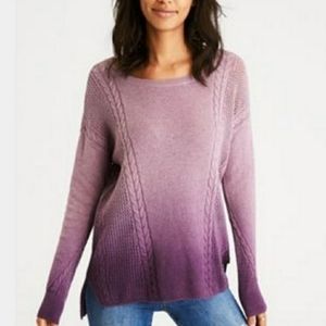 American Eagle Crewneck Ombre Sweater